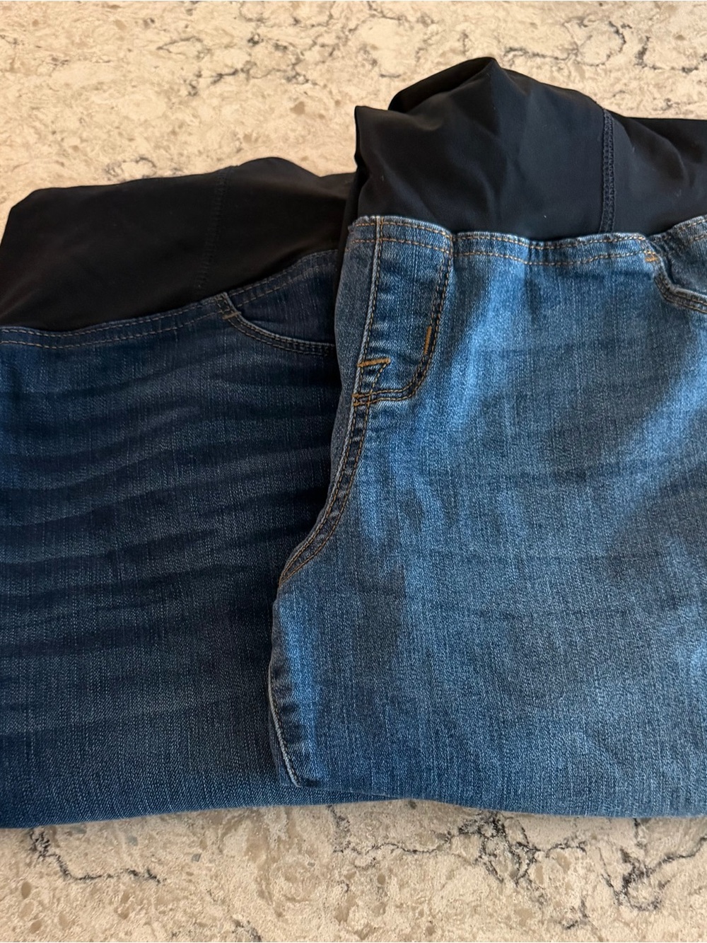 Two pairs of Isabel maternity jeans. Size 12